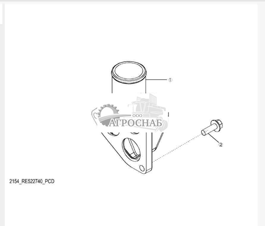 2154 Крышка термостата 